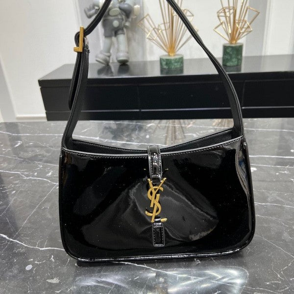 Saiint Laurrent patent hobo bag glossy with og box