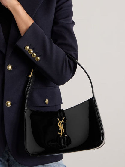 Saiint Laurrent patent hobo bag glossy with og box
