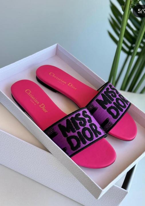 Miss Dior Dway Flats With Original Box Carry Bag