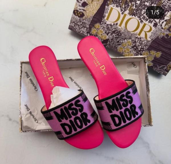 Miss Dior Dway Flats With Original Box Carry Bag