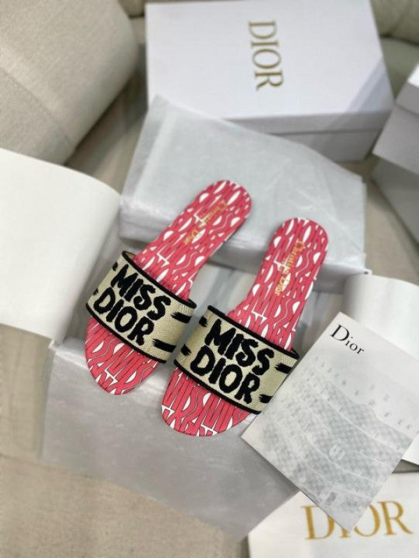 Miss Dior Dway Flats With Original Box Carry Bag