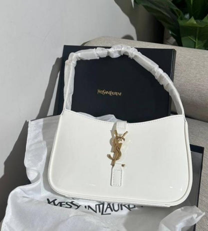 Saiint Laurrent patent hobo bag glossy with og box
