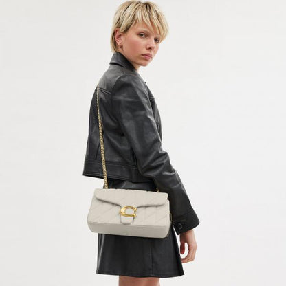 Coach Tabby 20 Quilted Leather Shoulder Bag With Box Dust bag Bill