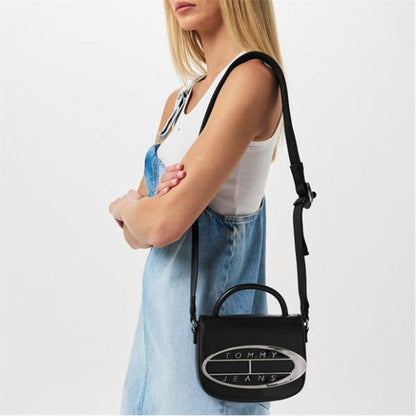 TOMMY JEANS HILFIGER PREMIUM GREY CROSS BODY WITH BOX