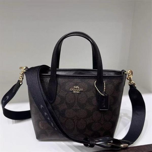 Coacch city mini tote bag in signature canvas bag with box premium quality