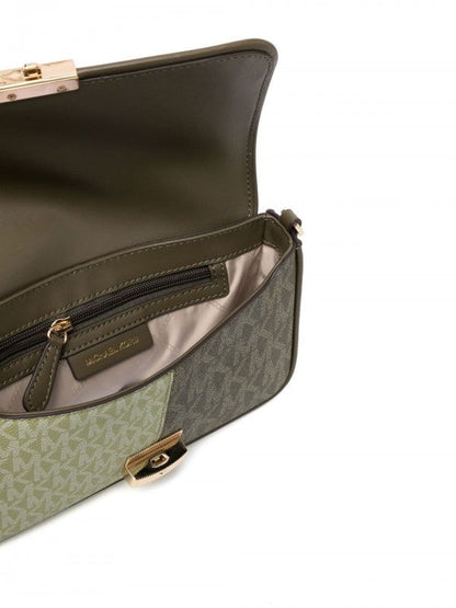 Michael Michael kors Bradshaw Two Tone Logo Convertible Shoulder bag with box