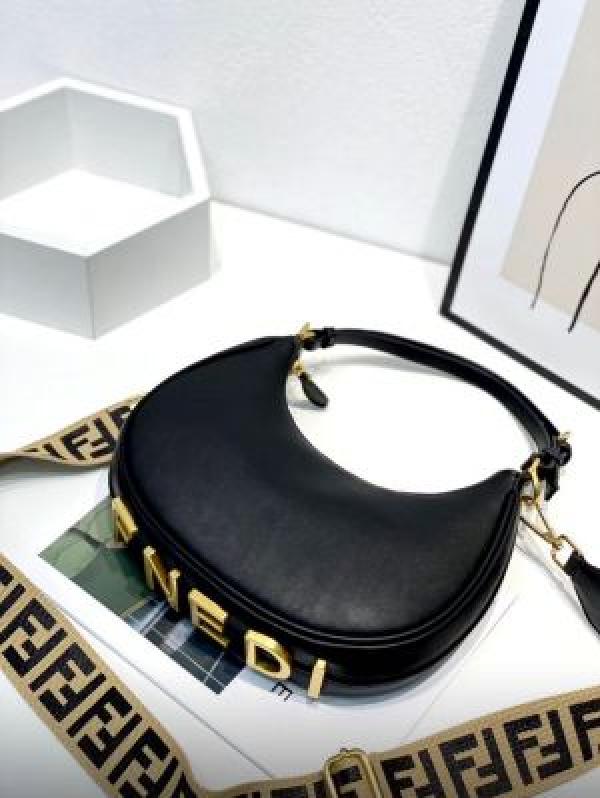 fendi Boston 365 Brown FF jacquard Fabric Bag