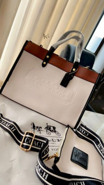 Coach field tote bag with Double box premium quality