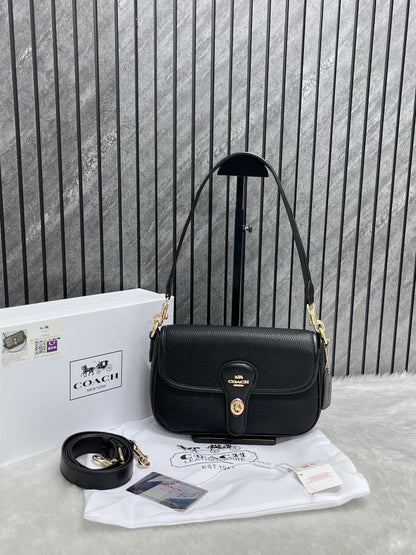 Coachh Turnlock Hadley Shoulder Crossbody Bag With Box