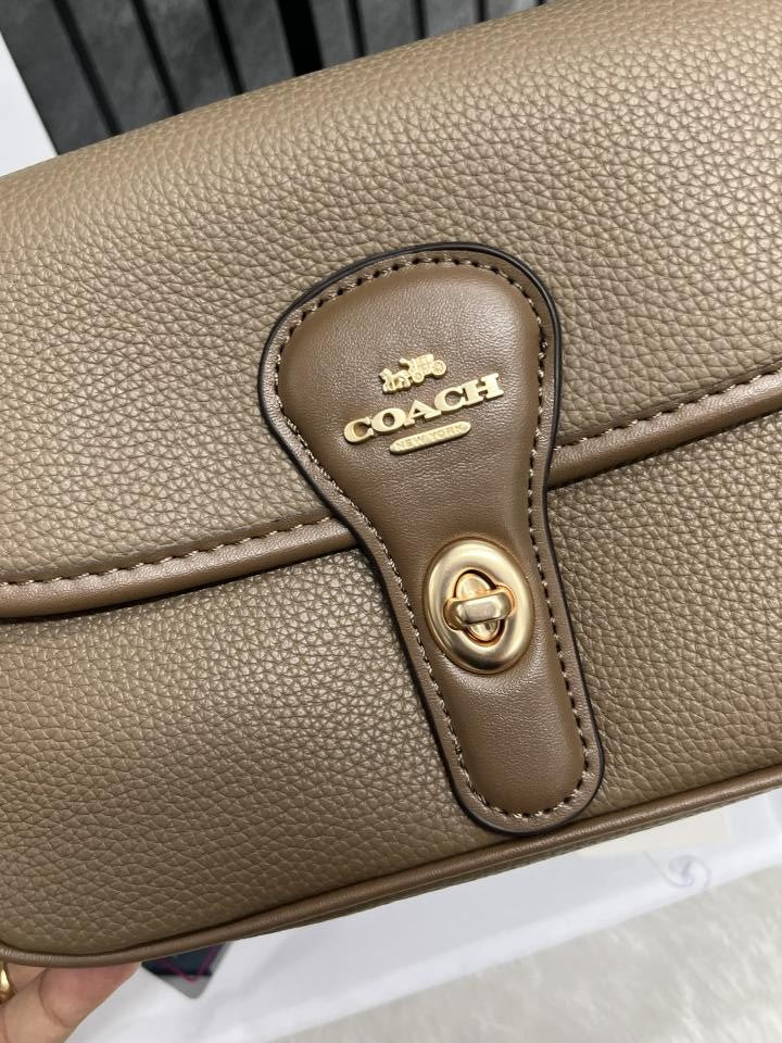 Coachh Turnlock Hadley Shoulder Crossbody Bag With Box