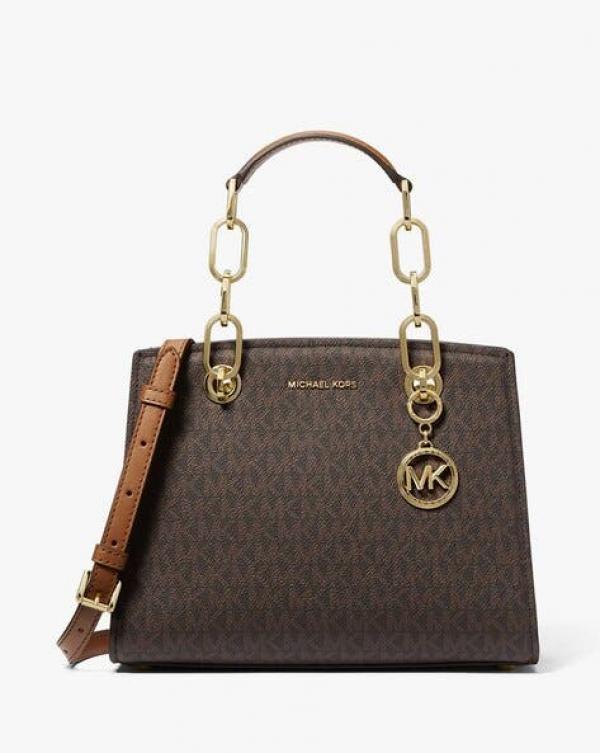 Michaell korrs cynthia small signature logo satchel