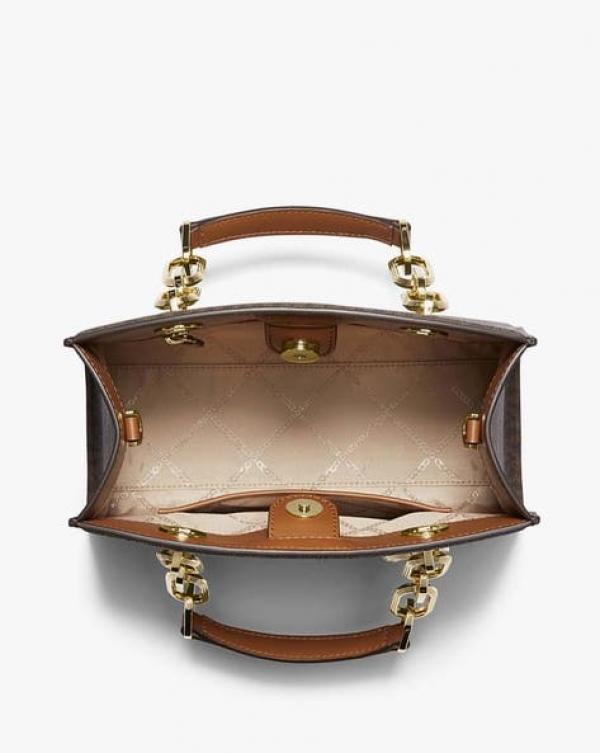 Michaell korrs cynthia small signature logo satchel