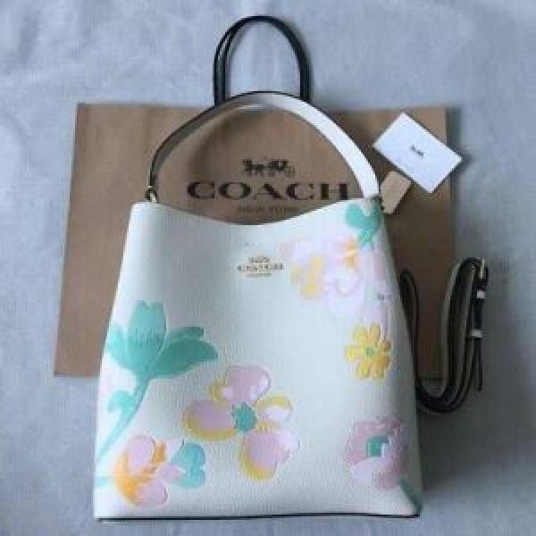Coach floral bucket with box premium quality with box