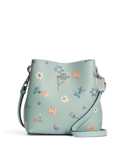 Coach floral bucket with box premium quality with box