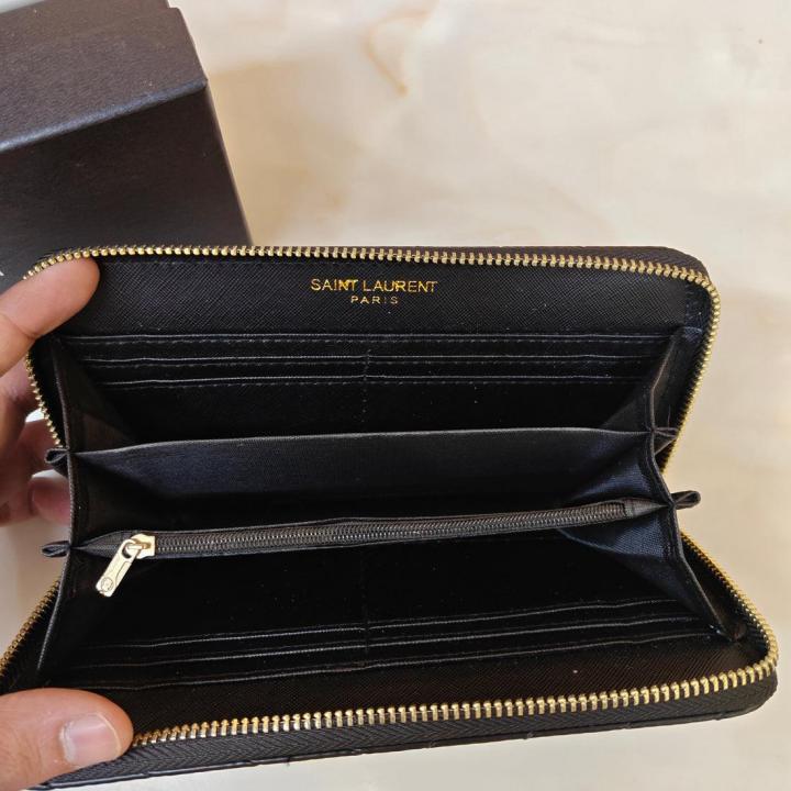 Ysl zip Wallet With Original Box