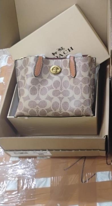 Coach Willow Pochette Crossbody Bag With Box Dustbag Slingbelt Coinpouch