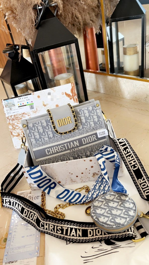 Christian dior camps lingbag with ogbox dustbag scarf etc