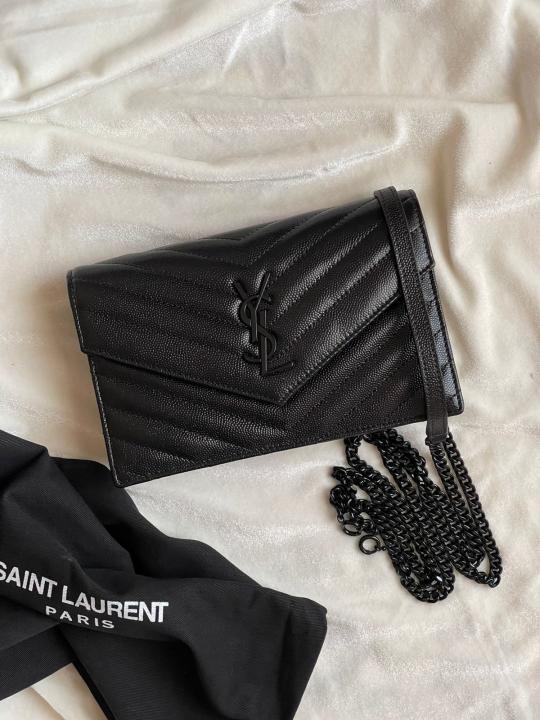 Saiint Laurrent Envelope Bag With Double Box &amp; Dust Cover