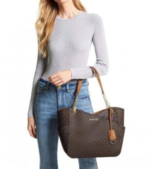 Miichael Korrs Jet Set Travel Chain Shoulder Tote Bag Witch Dust Bag