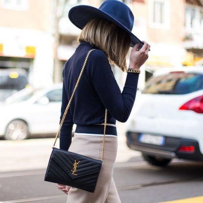 Ysl Envelope Bag White Gold With Original Box &amp; Dust Cover