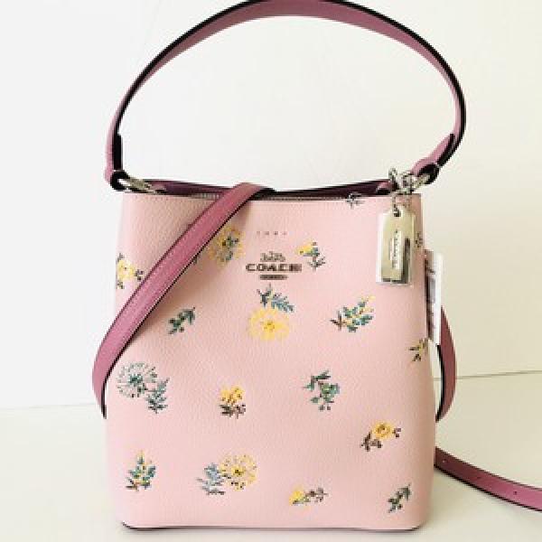 Coach floral bucket with box premium quality with box