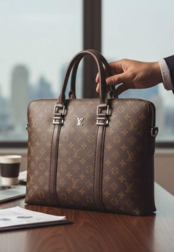 Louis Vuitton Polished Premium Quality Laptop Bag