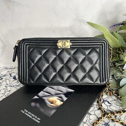 Chanel wallet with box premium quality