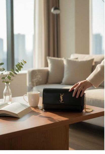 Yves Saint Laurent Ysl Sunset Shoulder Bag With Box And Dust Bag