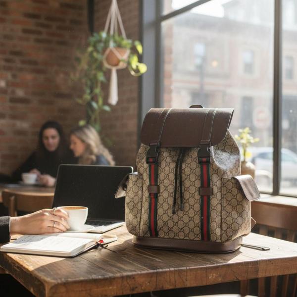 Gucci Hudson Backpack In Blocked Signature Canvas