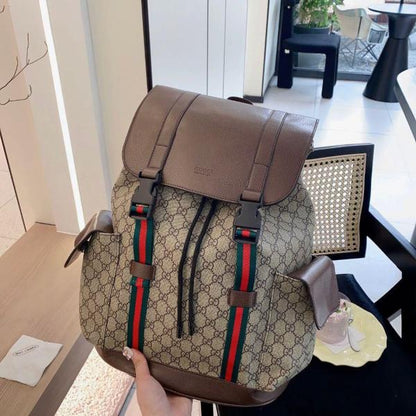 Gucci Hudson Backpack In Blocked Signature Canvas
