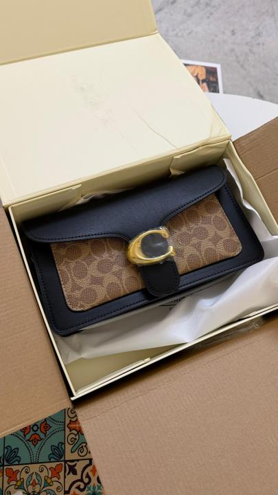 COACHH tabby leather shoulder bag dubble box