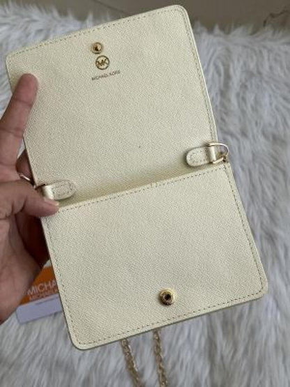 Miichael Kors Chain Wallet With Original Box Dust Cover