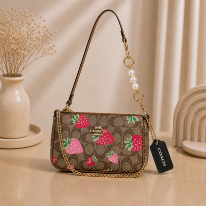 Coaach Nolita Classy Flower Patch Sling Bag With box