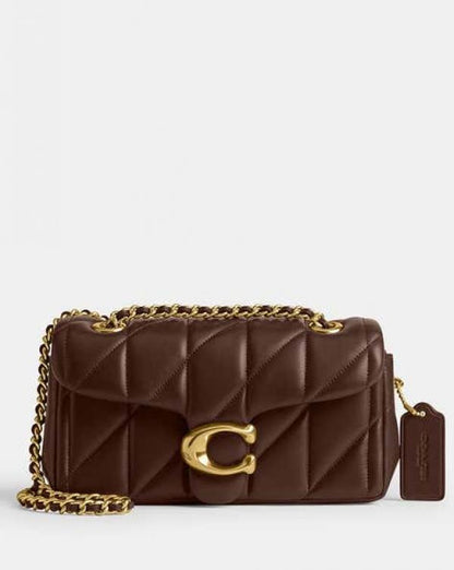 Coaach Tabby Quilted Leather Shoulder Bag With Box Dust bag Bill