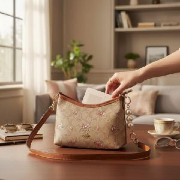 COACHH LAUREL HANDBAG WITH BOX