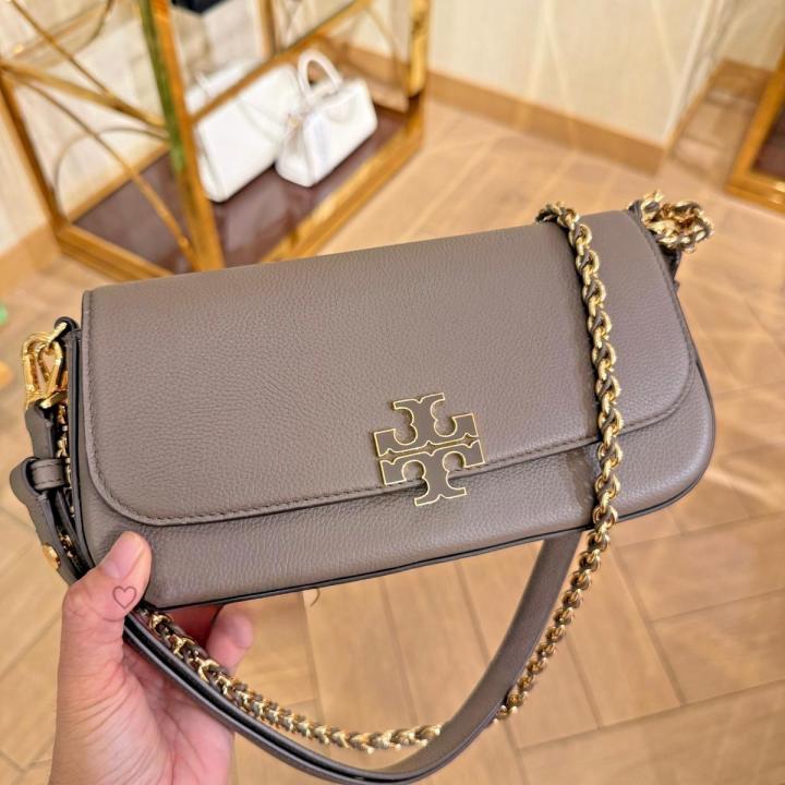 Toryy Burch Britten Small Convertible Shoulder Bag With Box