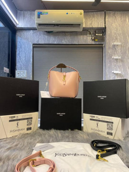 saiint laurrent bucket bag with og box
