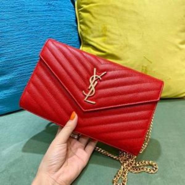 Saiint Laurrent Envelope Bag With Double Box &amp; Dust Cover