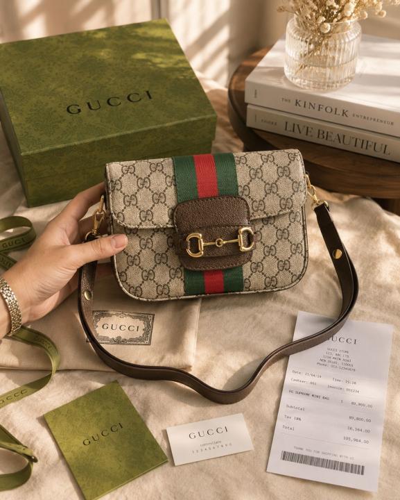 Guccii horsebiet handbag premium quality with orignal box