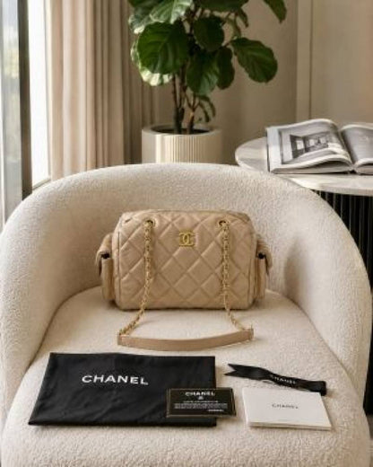 CHANELL BOWLING QUILTED HANDBAG WITH PREMIUM QUALITY BOX