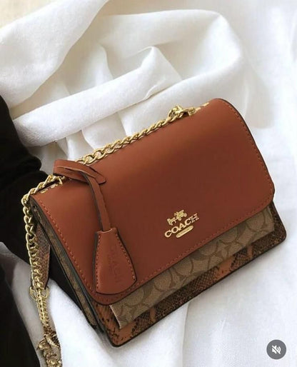 Coach klare crossbody in blocked signature canvas with dubblebox packing