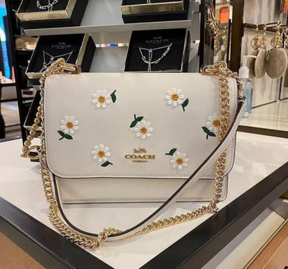 Coacch Klare flower Crossbody In Signature Bag With OG Box &amp; Dust Bag