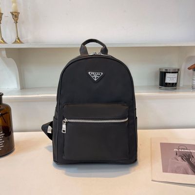 Prada water resistant nylon fabric backpack