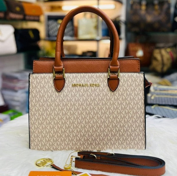 Michael Kors Satchel Shoulder Bag With Dust Bag Includes Logo