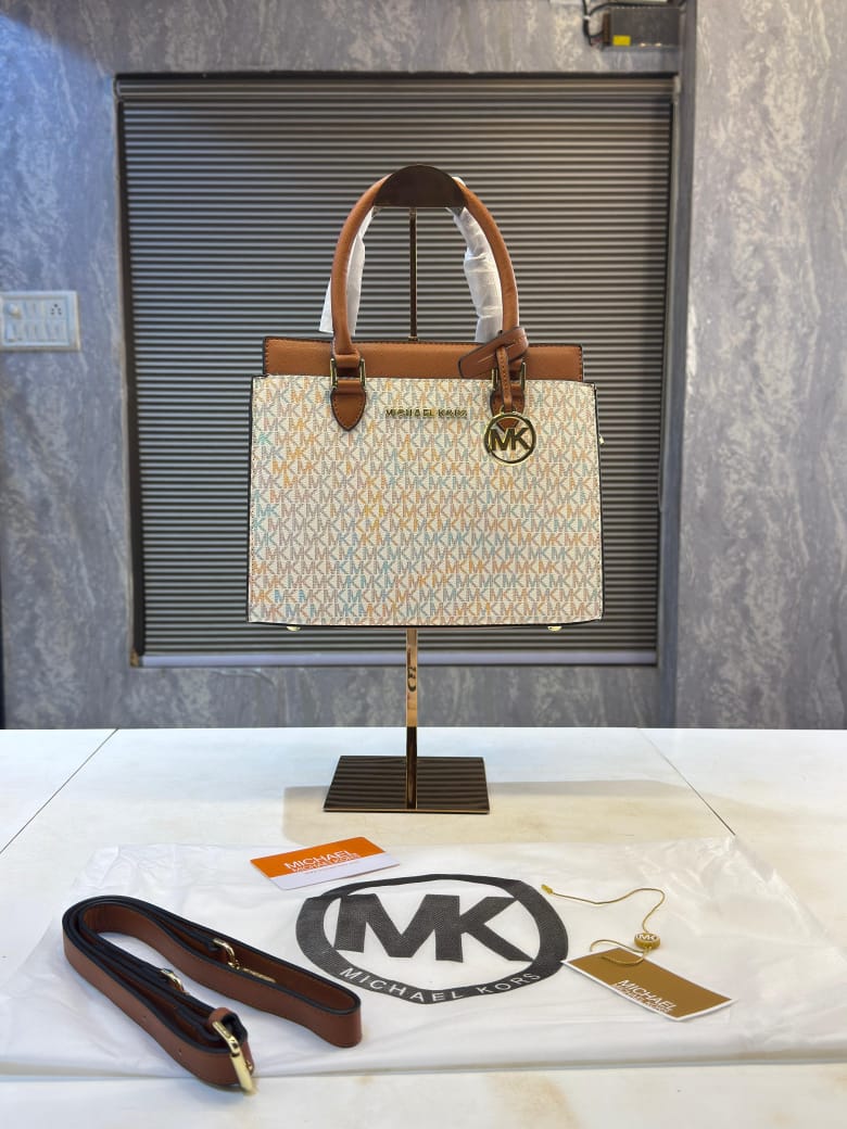 Michael Kors Satchel Shoulder Bag With Dust Bag Includes Logo