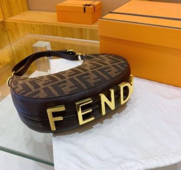 Fendii graphy hobo sling bag with box