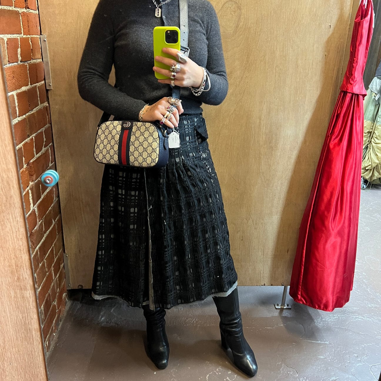 Gucci ophidia gg canvas sling bag premium quality with double box packing