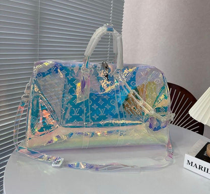 Louis Vuitton Monogram Transparent Premium Travel Duffel Bag
