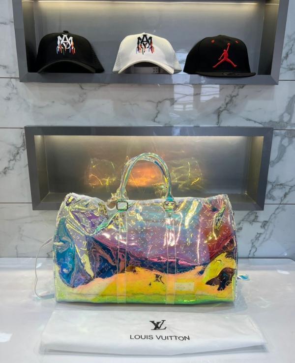 Louis Vuitton Monogram Transparent Premium Travel Duffel Bag