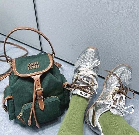 MIU MIU PREMIUM BACKPACK WITH DUST COVER PREMIUM QUALITY